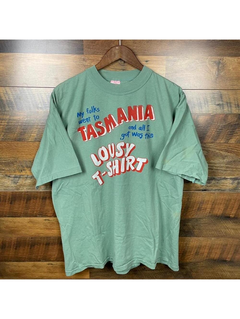 Vintage Tasmania Australia Souvenir Novelty Graphic T-Shirt Size XL